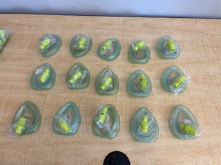 CPR pocket masks for students